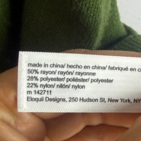 Eloquii Green Elegant Lagenlook Oversized Cowl Neck Sweater Size 14/16 - Picture 6 of 7